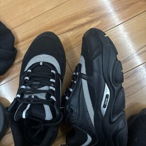 Dior Elegant Black and White Sneakers